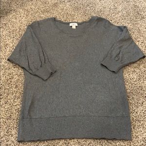 Gray Ann Taylor Loft Sweater